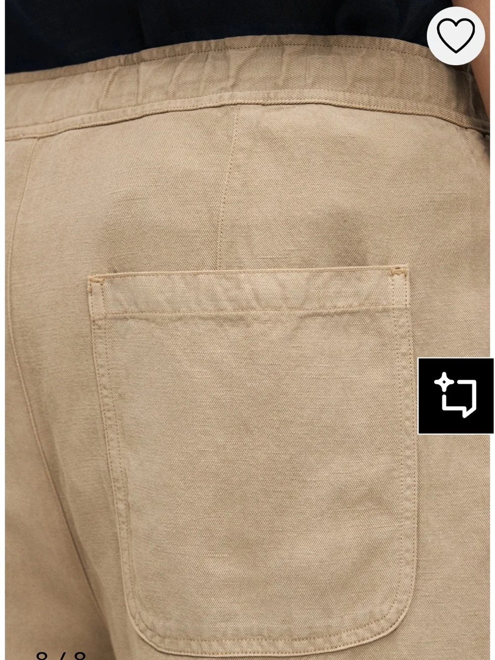 120% Lino Men’s Linen Trousers Drawstring Relaxed Sport Fit Savanna Tan